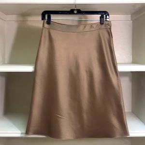 A Fendi gold silk skirt
